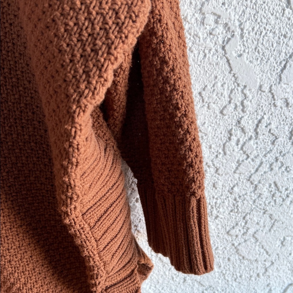 EXPRESS Cozy Brown Turtleneck Sweater - Picture 6 of 12